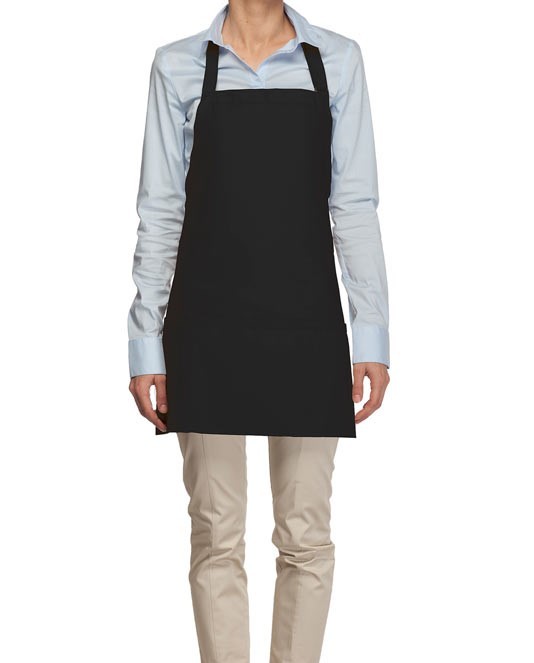 Short Bib Aprons in Black